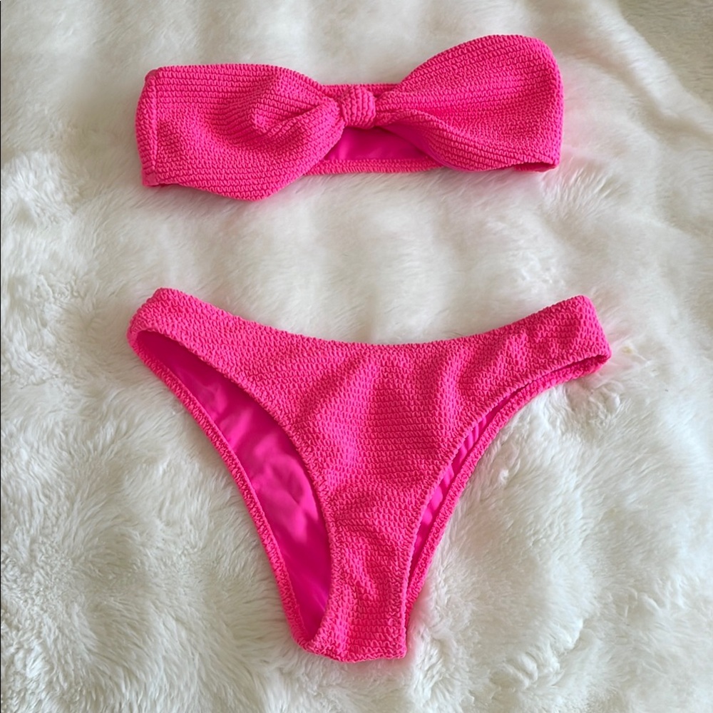 Hot Pink Bikini Set from L.A Hearts by Pacsun